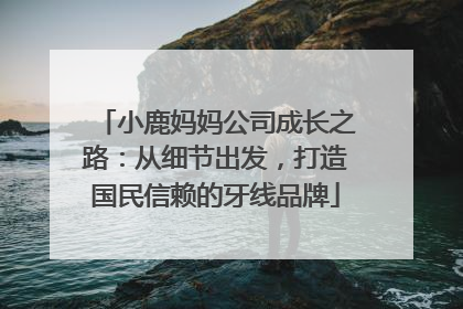 小鹿妈妈公司成长之路：从细节出发，打造国民信赖的牙线品牌