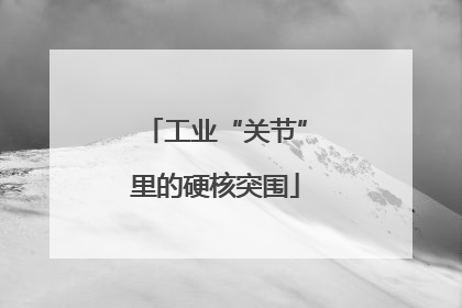 工业“关节”里的硬核突围