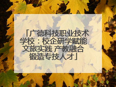 广德科技职业技术学校：校企研学赋能文旅实践 产教融合锻造专技人才