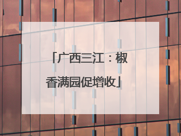 广西三江：椒香满园促增收
