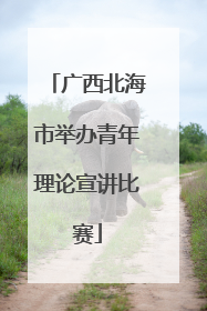广西北海市举办青年理论宣讲比赛