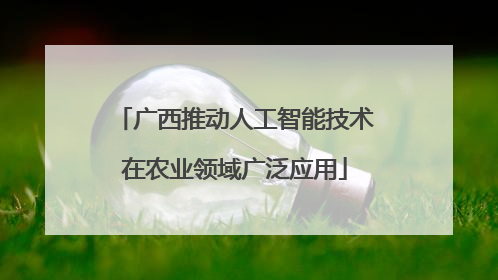 广西推动人工智能技术在农业领域广泛应用