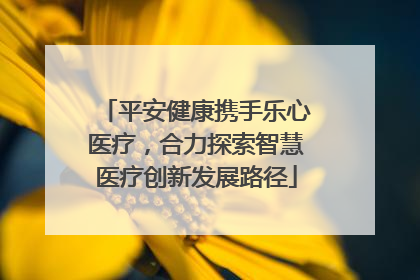 平安健康携手乐心医疗，合力探索智慧医疗创新发展路径