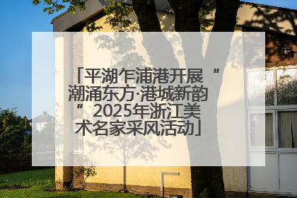 平湖乍浦港开展“潮涌东方·港城新韵”2025年浙江美术名家采风活动