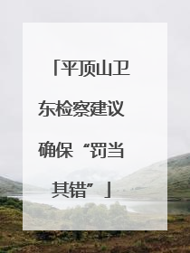 平顶山卫东检察建议确保“罚当其错”