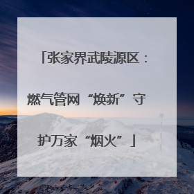 张家界武陵源区：燃气管网“焕新”守护万家“烟火”