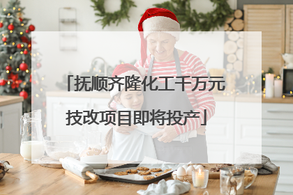 抚顺齐隆化工千万元技改项目即将投产