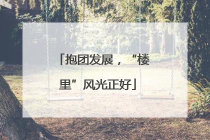 抱团发展，“楼里”风光正好