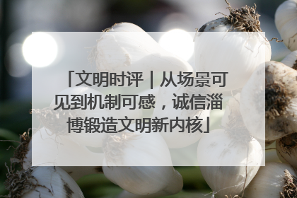 文明时评｜从场景可见到机制可感，诚信淄博锻造文明新内核