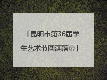 昆明市第36届学生艺术节圆满落幕