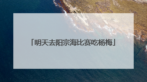 明天去阳宗海比赛吃杨梅