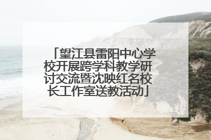 望江县雷阳中心学校开展跨学科教学研讨交流暨沈映红名校长工作室送教活动