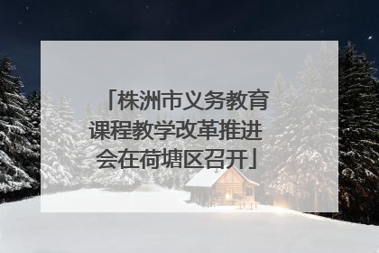 株洲市义务教育课程教学改革推进会在荷塘区召开