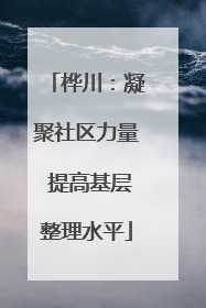 桦川：凝聚社区力量 提高基层整理水平