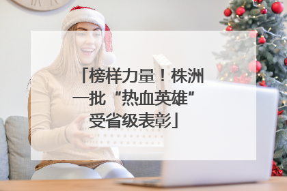 榜样力量！株洲一批“热血英雄”受省级表彰