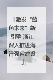 激发“蓝色未来”新引擎 浙江深入推进海洋强省建设