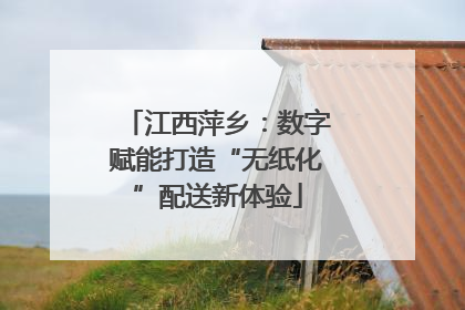 江西萍乡：数字赋能打造“无纸化”配送新体验