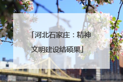 河北石家庄：精神文明建设结硕果