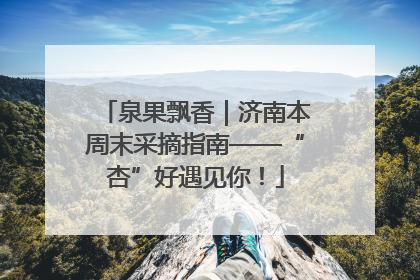 泉果飘香｜济南本周末采摘指南——“杏”好遇见你！