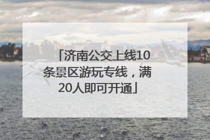 济南公交上线10条景区游玩专线，满20人即可开通
