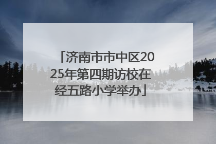 济南市市中区2025年第四期访校在经五路小学举办