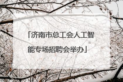 济南市总工会人工智能专场招聘会举办