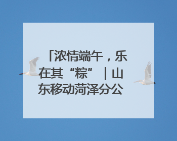 浓情端午，乐在其“粽”｜山东移动菏泽分公司举行端午节主题活动