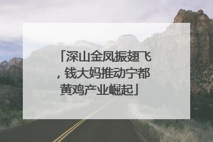 深山金凤振翅飞，钱大妈推动宁都黄鸡产业崛起