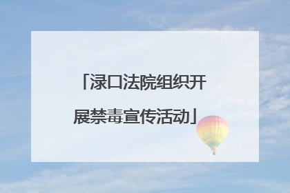 渌口法院组织开展禁毒宣传活动