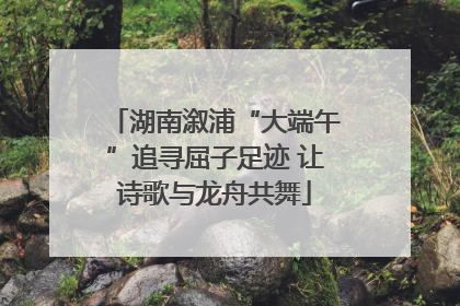 湖南溆浦“大端午”追寻屈子足迹 让诗歌与龙舟共舞