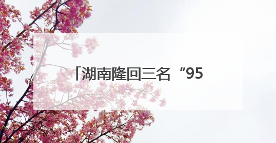 湖南隆回三名“95后”干部拟任副科级领导，均系硕士选调生