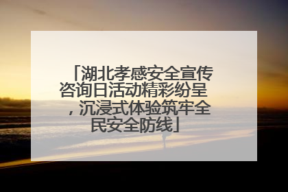 湖北孝感安全宣传咨询日活动精彩纷呈，沉浸式体验筑牢全民安全防线