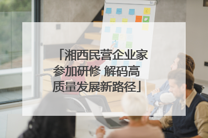 湘西民营企业家参加研修 解码高质量发展新路径