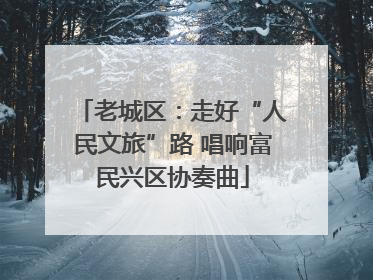 老城区：走好“人民文旅”路 唱响富民兴区协奏曲