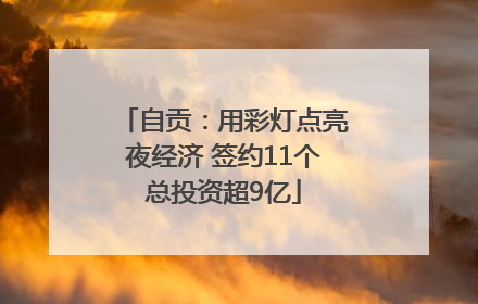 自贡：用彩灯点亮夜经济 签约11个总投资超9亿