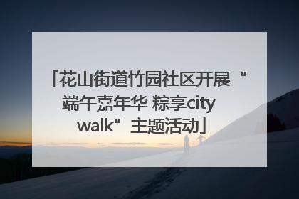 花山街道竹园社区开展“端午嘉年华 粽享city walk”主题活动