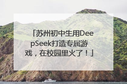 苏州初中生用DeepSeek打造专属游戏，在校园里火了！