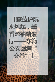 藏蓝护航乘风起，墨香盈袖踏浪行——东海公安圆满“交卷”