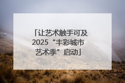 让艺术触手可及 2025“丰彩城市艺术季”启动