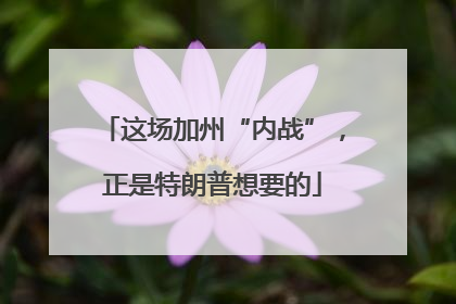 这场加州“内战”，正是特朗普想要的