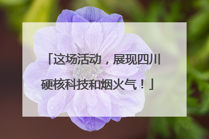 这场活动，展现四川硬核科技和烟火气！