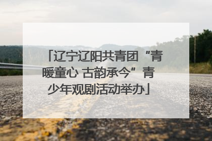 辽宁辽阳共青团“青暖童心 古韵承今”青少年观剧活动举办