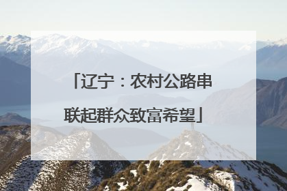辽宁：农村公路串联起群众致富希望