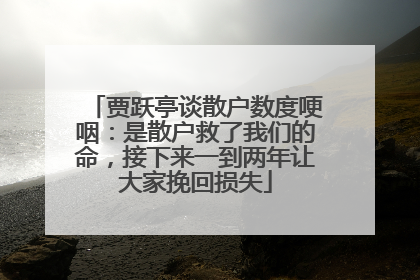 贾跃亭谈散户数度哽咽：是散户救了我们的命，接下来一到两年让大家挽回损失