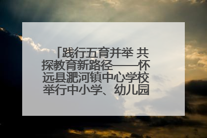 践行五育并举 共探教育新路径——怀远县淝河镇中心学校举行中小学、幼儿园班主任论坛活动