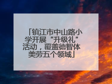 镇江市中山路小学开展“升级礼”活动，覆盖德智体美劳五个领域
