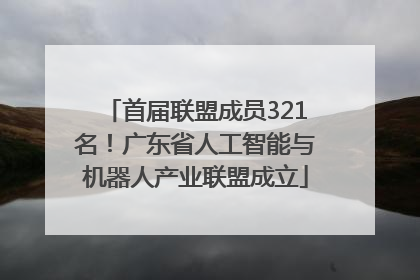 首届联盟成员321名！广东省人工智能与机器人产业联盟成立