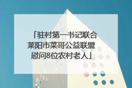 驻村第一书记联合莱阳市菜哥公益联盟慰问8位农村老人