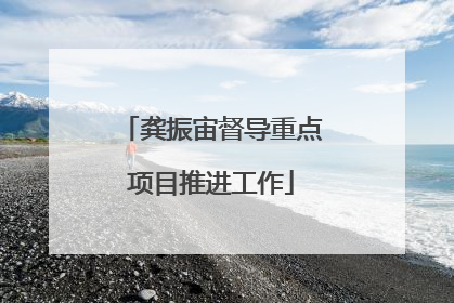 龚振宙督导重点项目推进工作