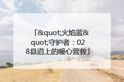 "火焰蓝"守护者：028县道上的暖心营救